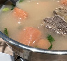 Lotus Root Soup in Large Pot