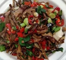 Smoked Bamboo Shoots with Preserved Pork