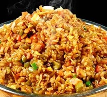 Bamboo Steam Rice with Meat Sauce