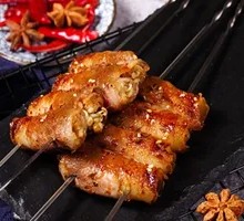 Pork Belly Rolls with Enoki Mushrooms
