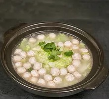 Handmade Lamb Meatballs in Broth