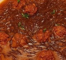 Bone渣 Meatballs with Bean Noodles