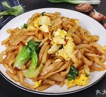 Egg and Bok Choy Stir-Fried Pancake