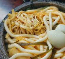 Fish tofu with potato noodles