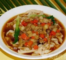 Eggplant Cubes Noodles