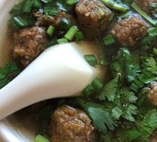 Mung Bean Noodle Dumpling Soup