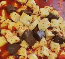 Braised Tofu in Two Colors