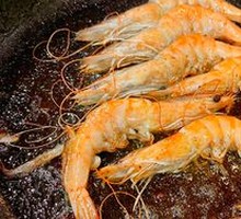 Shrimp with Enoki Mushrooms