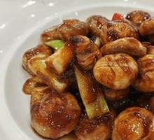 Braised Button Mushrooms with Scallions