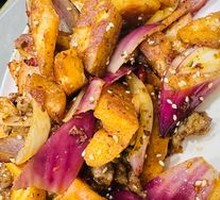 Succulent Flatbread Stir-Fry with Meat