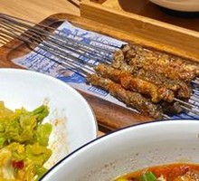 Skewered Lamb with Steel Rod