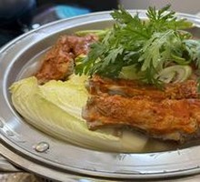 Lotus Flower Pork Ribs Hot Pot