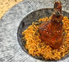 Spicy Fried Chicken Noodles