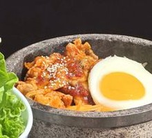 Spicy Kimchi and Pork Rice Bowl