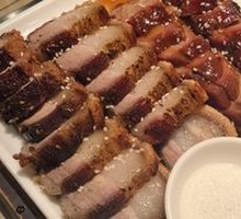 Crispy Roast Pork with BBQ Pork Ribs