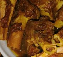 Stewed Lamb Shank Bones