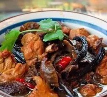 Chicken Stewed with Chanterelles