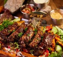 Charcoal-Grilled Smoked Pork Ribs