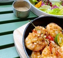 Spanish Butter-Glazed Shrimp with Potatoes