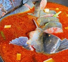 Sturgeon Stew in Iron Pot
