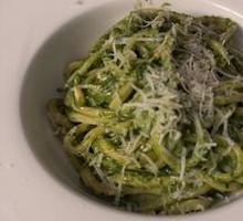 Pesto Basil Pine Nut Noodles