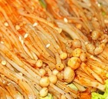 Grilled Enoki Mushrooms
