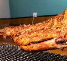 Charcoal-Grilled Lamb Leg