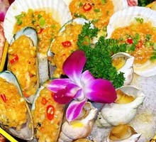 Grilled Garlic Mussels