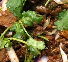 Grilled Meat on Iron Skillet