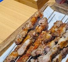 Skewered Lamb on Steel Rod