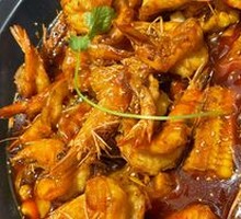 Spicy Shrimp in Small Pot