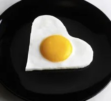 Heart-shaped Fried Egg