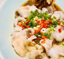 Steamed Sea Bass with Oil