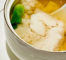 Clear Soup with Chicken and Tofu Pudding