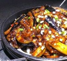 Sizzling minced pork with eggplant