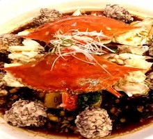 Steamed Sweet Potato and Spider Crab Meatballs