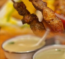 Lamb Skewers on Red Willow Branches
