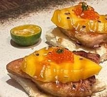 Melted Foie Gras Mango Toast