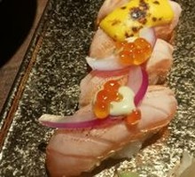 Grilled Salmon Sushi