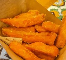 Golden Sweet Potato Strips