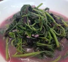 Bamboo Shoot Spinach with Broad Bean Paste