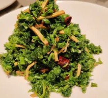 Stir-fried Tofu with Mulberry Shoots