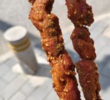 Fried Meat Skewers