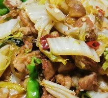 Stir-fried Baby Bok Choy with Pork
