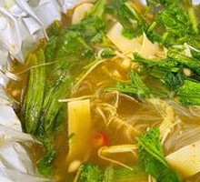 Aluminum-wrapped Scallops Noodles