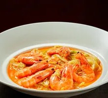 Peel-and-Eat Large Shrimp Braised with Chinese Cabbage