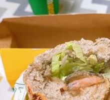 Abalone & Shrimp Teriyaki Chicken Sandwich