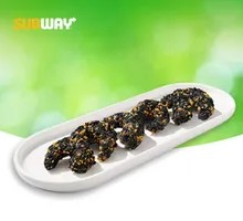 Crispy Black Rice Shrimp