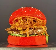 Lion King Raspberry Temptation Wagyu Cheese Burger