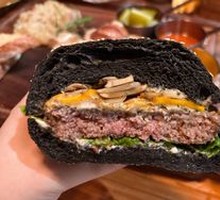 Lion King Truffle Stout Double Cheese Beef Burger